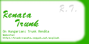 renata trunk business card