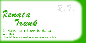 renata trunk business card